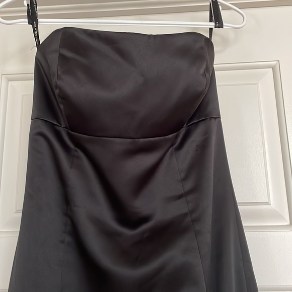 Dessy collection black strapless bridesmaid dress - Picture 2 of 3
